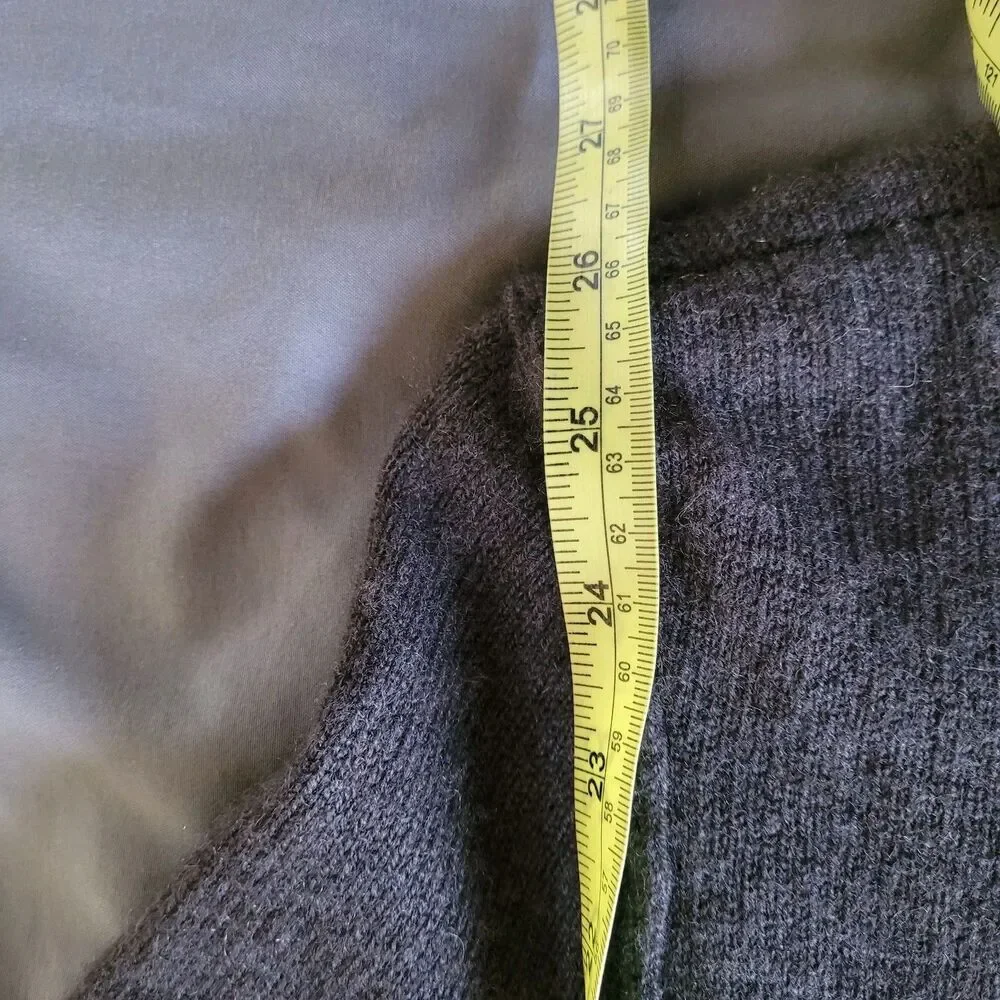 Inhabit Womens Cashmere Cardigan Small Brown Layered Long Sleeve Button Ribbed